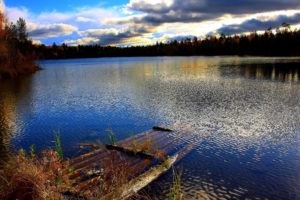 water, Clouds, Landscapes, Trees, Forests, Lakes, Rivers, Skyscapes