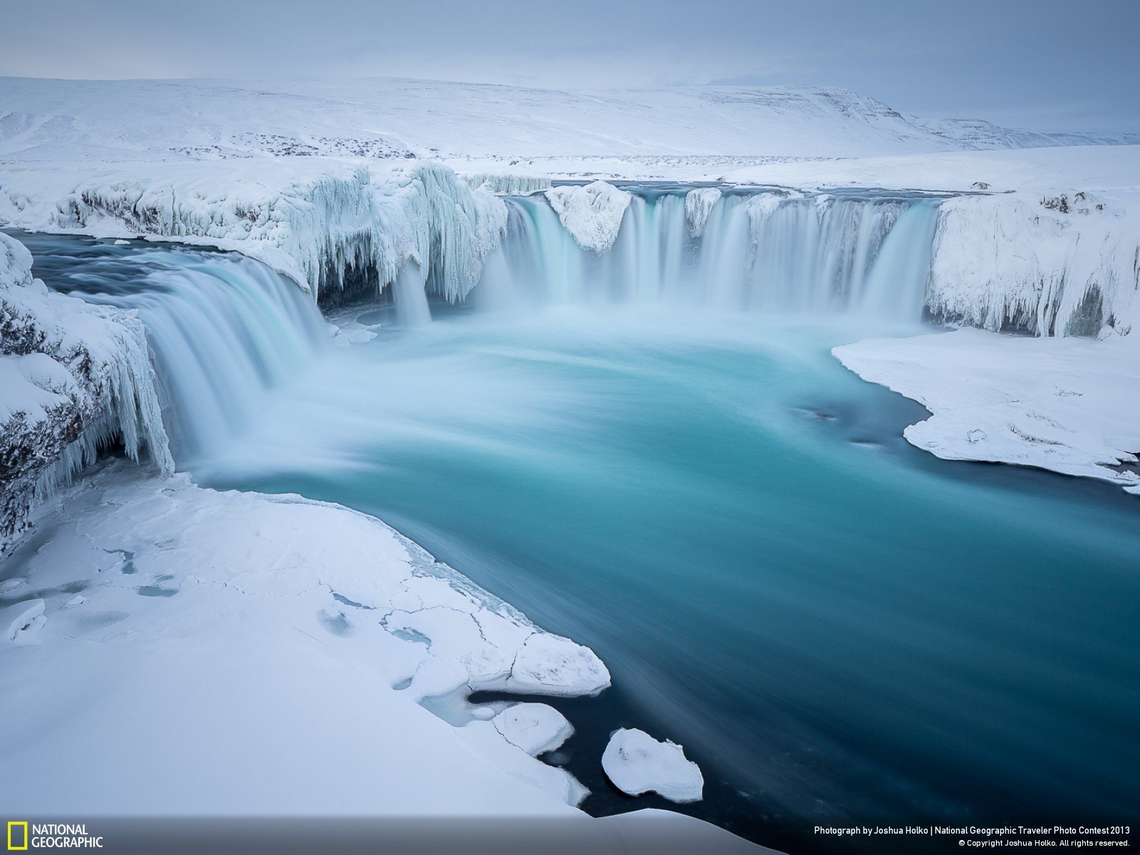 ice, Landscapes, Nature, National, Geographic, Iceland, Snow, Landscapes, Waterfalls Wallpaper