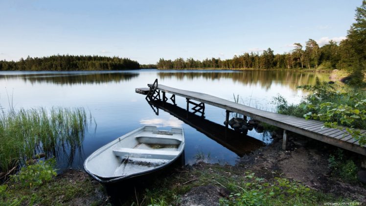 landscapes, Nature, Boats, Lakes HD Wallpaper Desktop Background