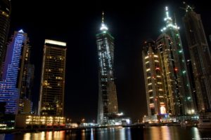 cityscapes, Night, Dubai