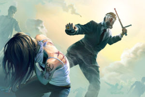 dark, Anarchy, Horror, Blood, Violence, Weapon, Gas, Mask, Sad, Sorrow, Women
