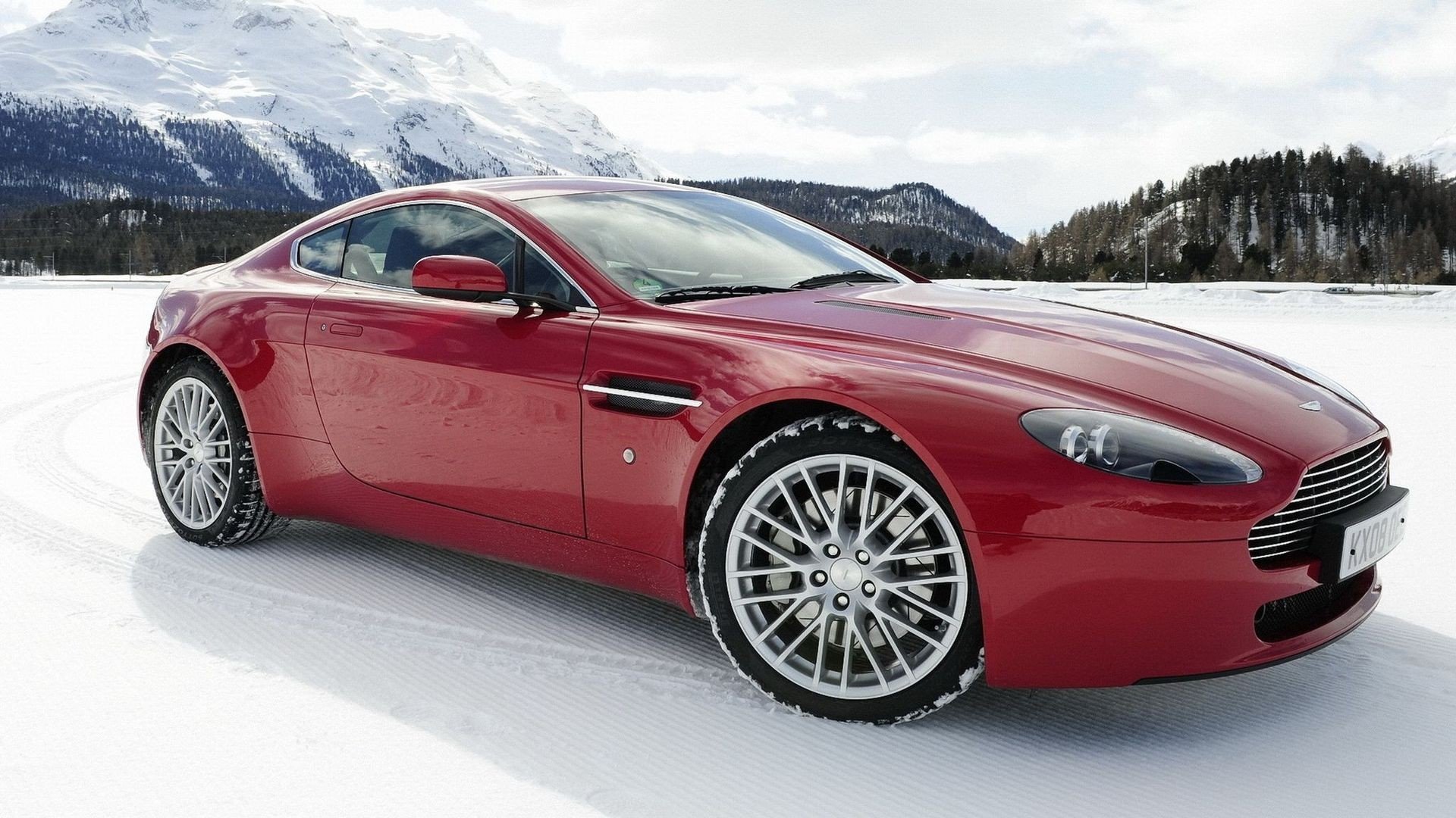 snow, Cars, Aston, Martin Wallpaper