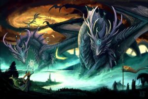 fantasy, Dragons, Magic
