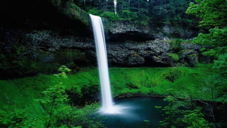 silver, Falls, South, Oregon, Waterfalls HD Wallpaper Desktop Background