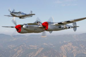 aircraft, Airplanes, World, War, Ii, P 38, Lightning, P 51, Mustang