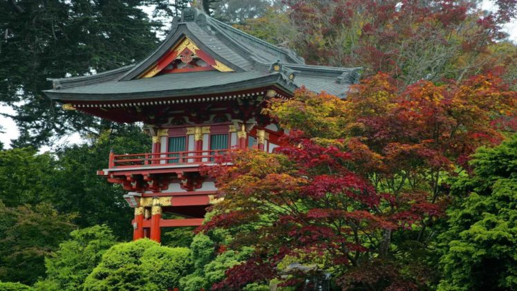 tea, Garden, Japanese, California, San, Francisco, Gate, Temples HD Wallpaper Desktop Background