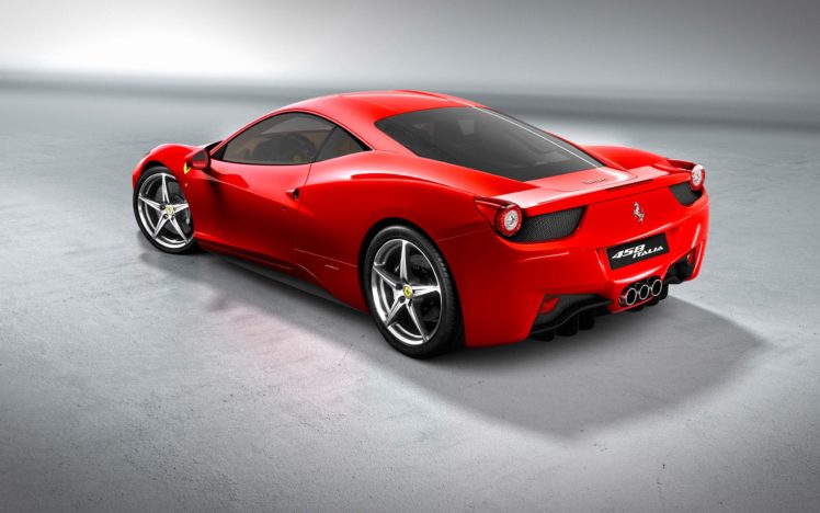 cars, Ferrari, Vehicles, Ferrari, 458, Italia, Rear, Angle, View HD Wallpaper Desktop Background