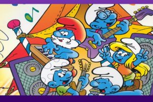 cartoons, The, Smurfs, Papa, Smurf, Smurfette, Musical, Instruments