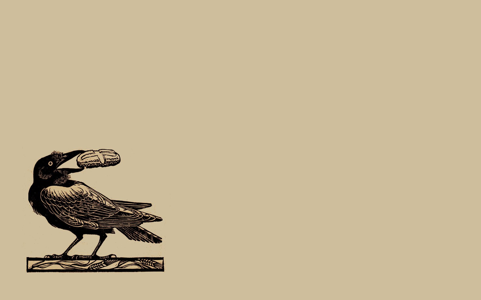 minimalistic, Illustrations, Crows Wallpaper