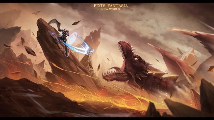 dragons, Fantasy, Art, Digital, Art, Artwork HD Wallpaper Desktop Background