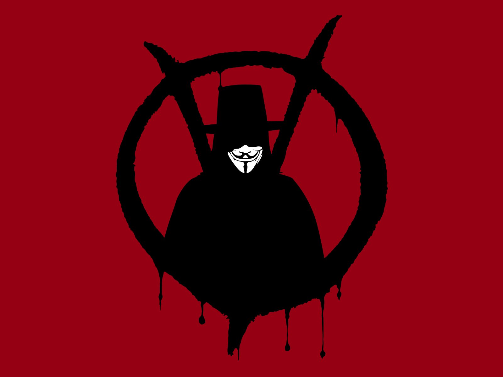 red, V, For, Vendetta Wallpaper