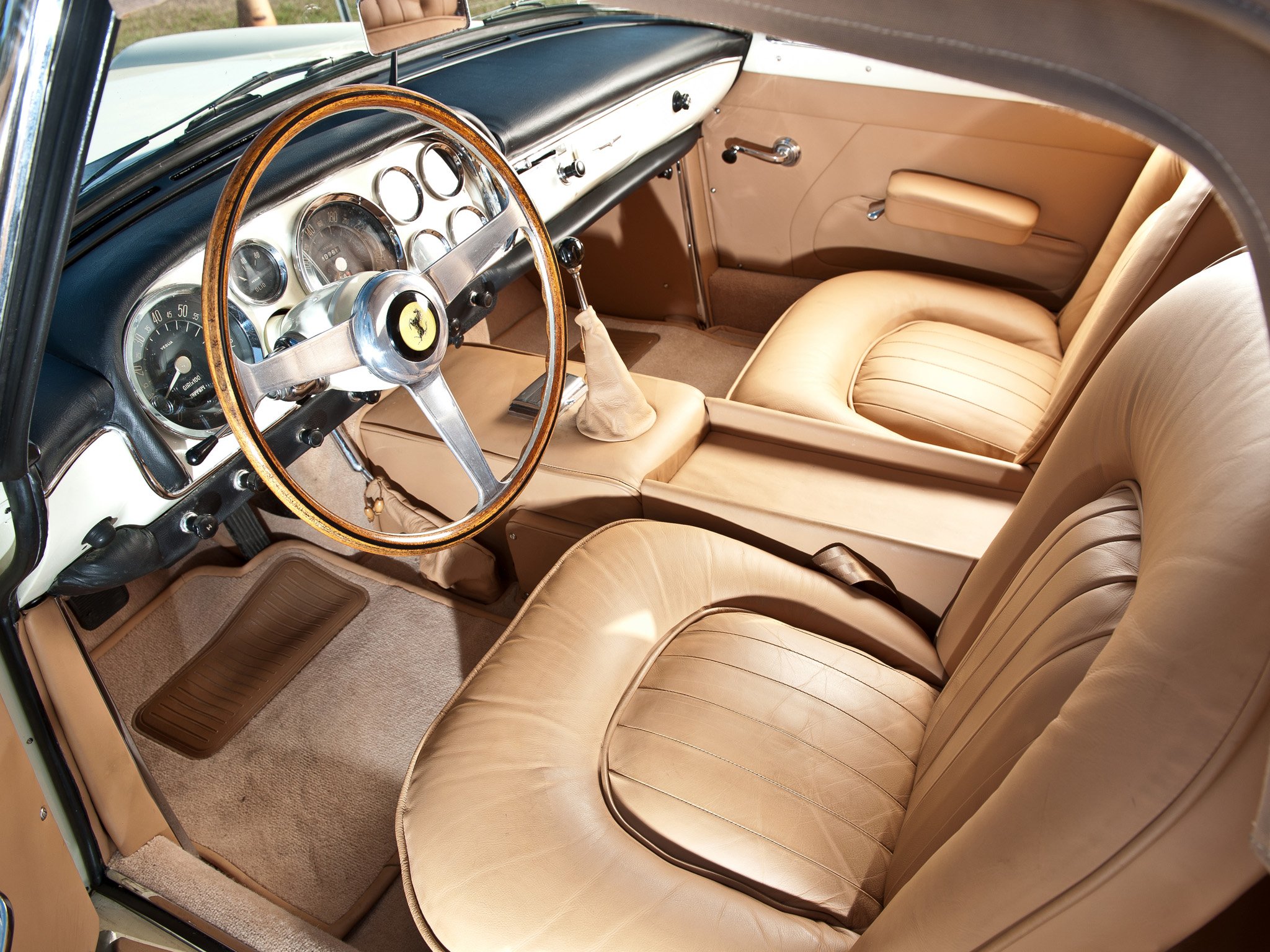 1959 62, Ferrari, 250, G t, Cabriolet, Series ii, Retro, Classic, Supercar, Interior Wallpaper