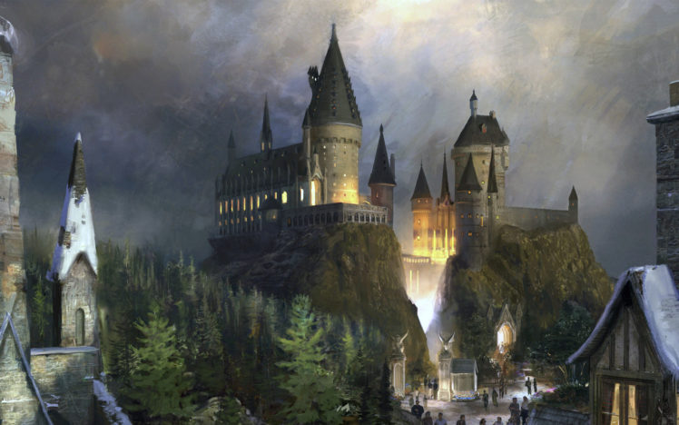 harry, Potter, Castle, Fantasy, Hogwarts, Witvh HD Wallpaper Desktop Background