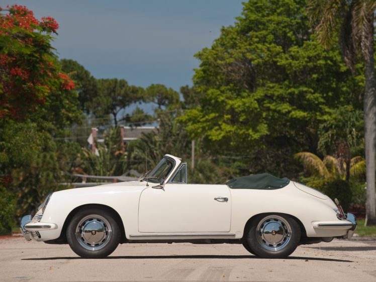 1963 65, Porsche, 356c, 1600, Cabriolet, Classic HD Wallpaper Desktop Background