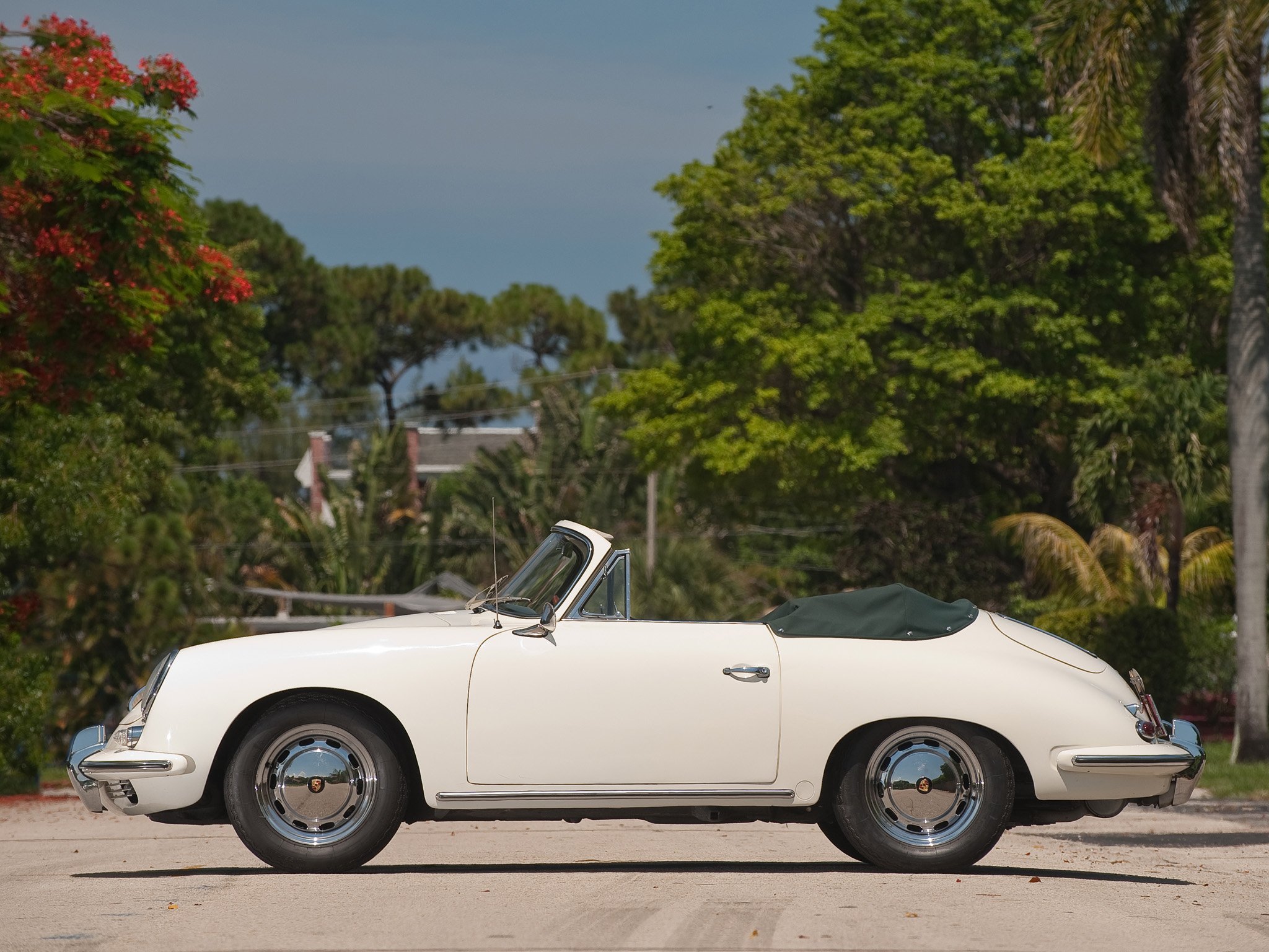 1963 65, Porsche, 356c, 1600, Cabriolet, Classic Wallpaper