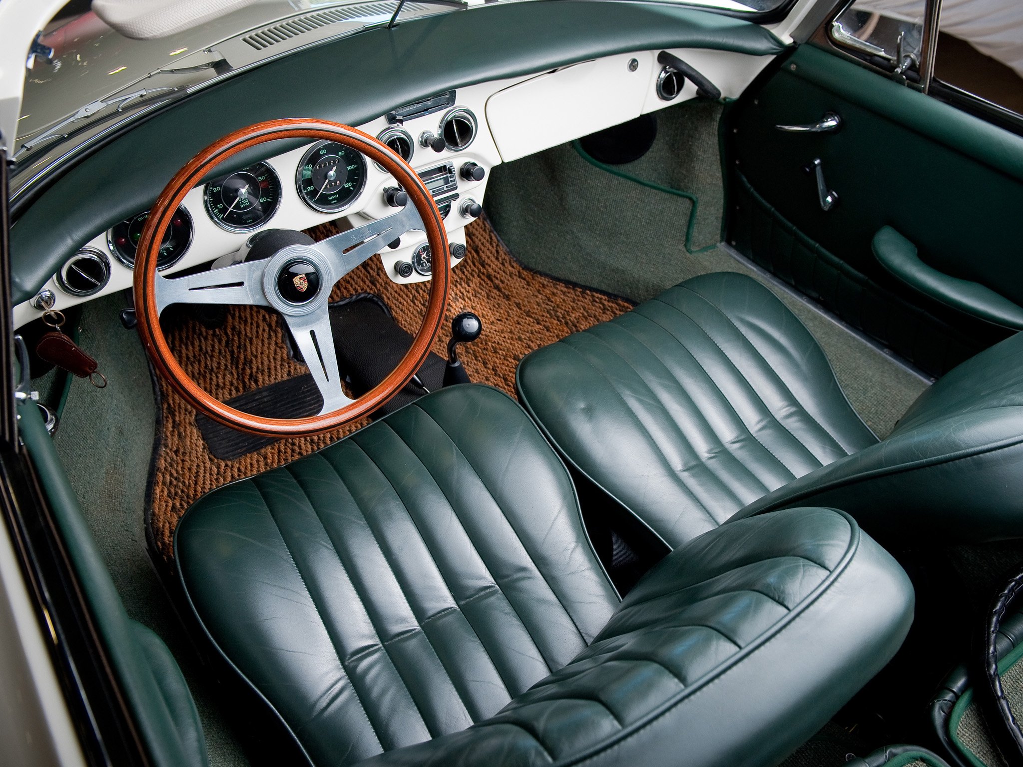 1963 65, Porsche, 356c, 1600, Cabriolet, Classic, Interior Wallpapers ...