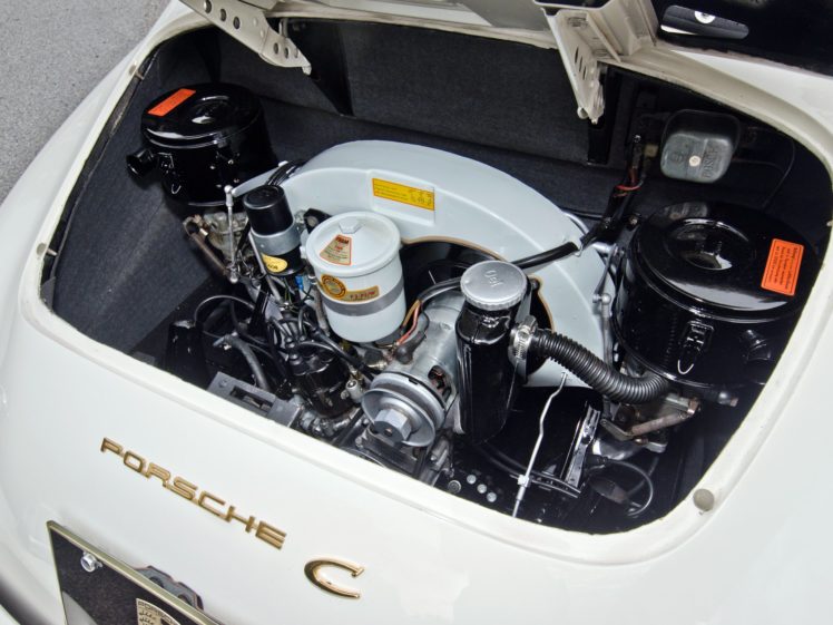 1963 65, Porsche, 356c, 1600, Cabriolet, Classic, Engine HD Wallpaper Desktop Background