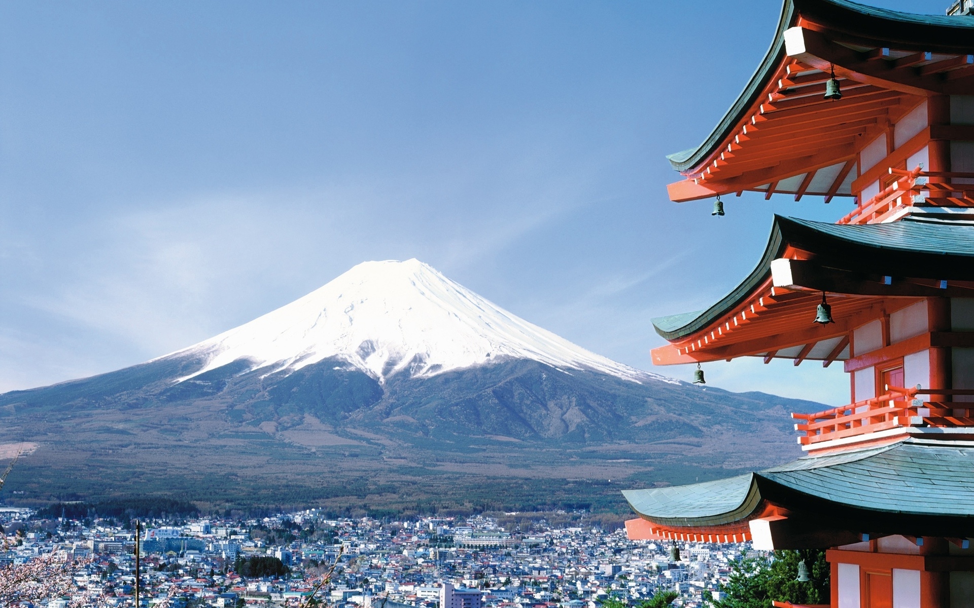 japan, Mountains, Volcano, Architecture, Asian, Oriental Wallpaper