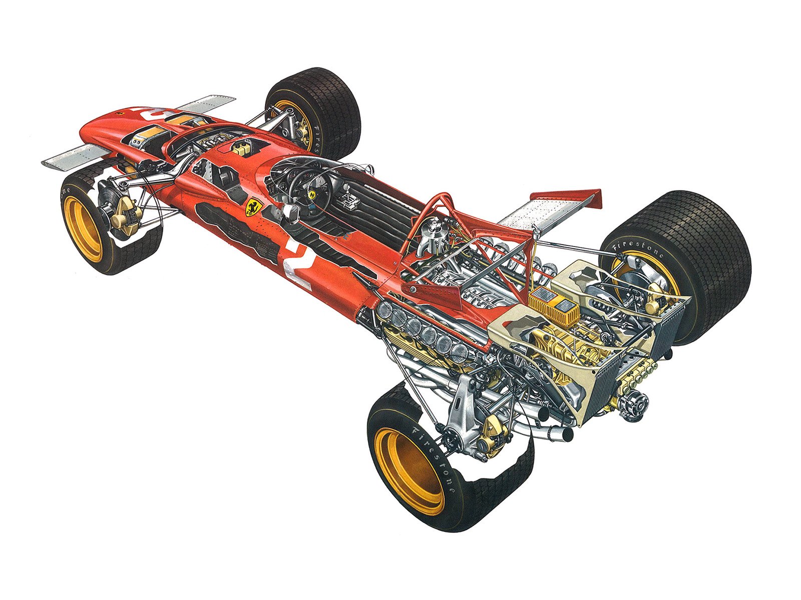 1971, Ferrari, 312b, Formula, F 1, Race, Racing, Classic Wallpaper