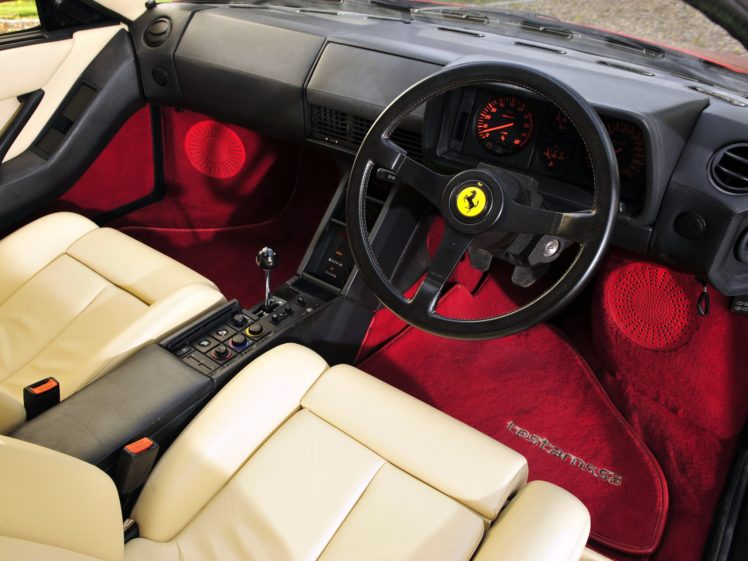 1986 92, Ferrari, Testarossa, Uk spec, Supercar, Interior HD Wallpaper Desktop Background