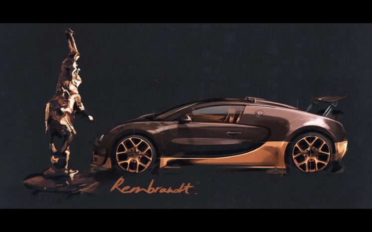 2014, Bugatti, Veyron, Grand, Sport, Roadster, Vitesse, Rembrandt, Supercar, Poster HD Wallpaper Desktop Background
