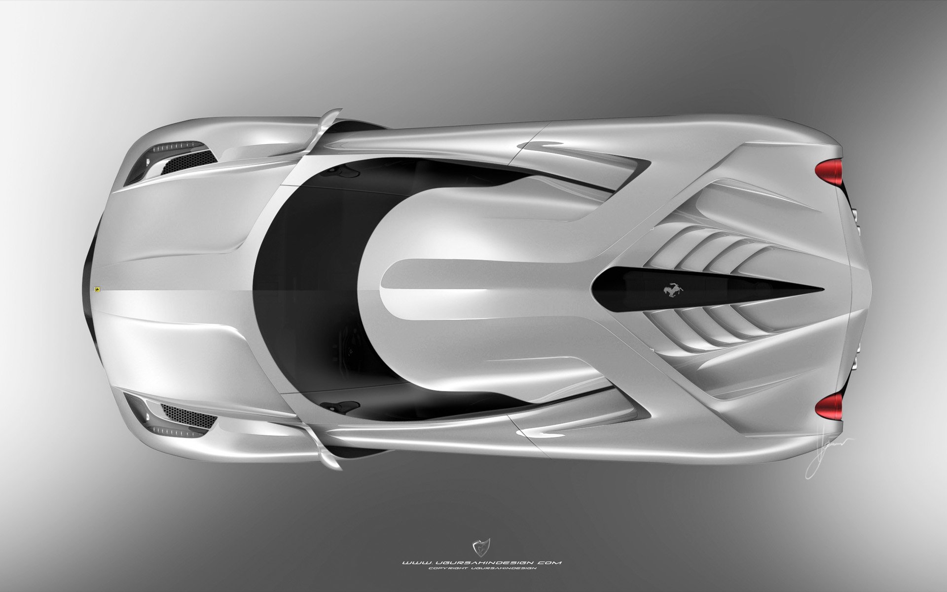 2014, Ferrari, F 6, Concept, Supercar, He Wallpaper