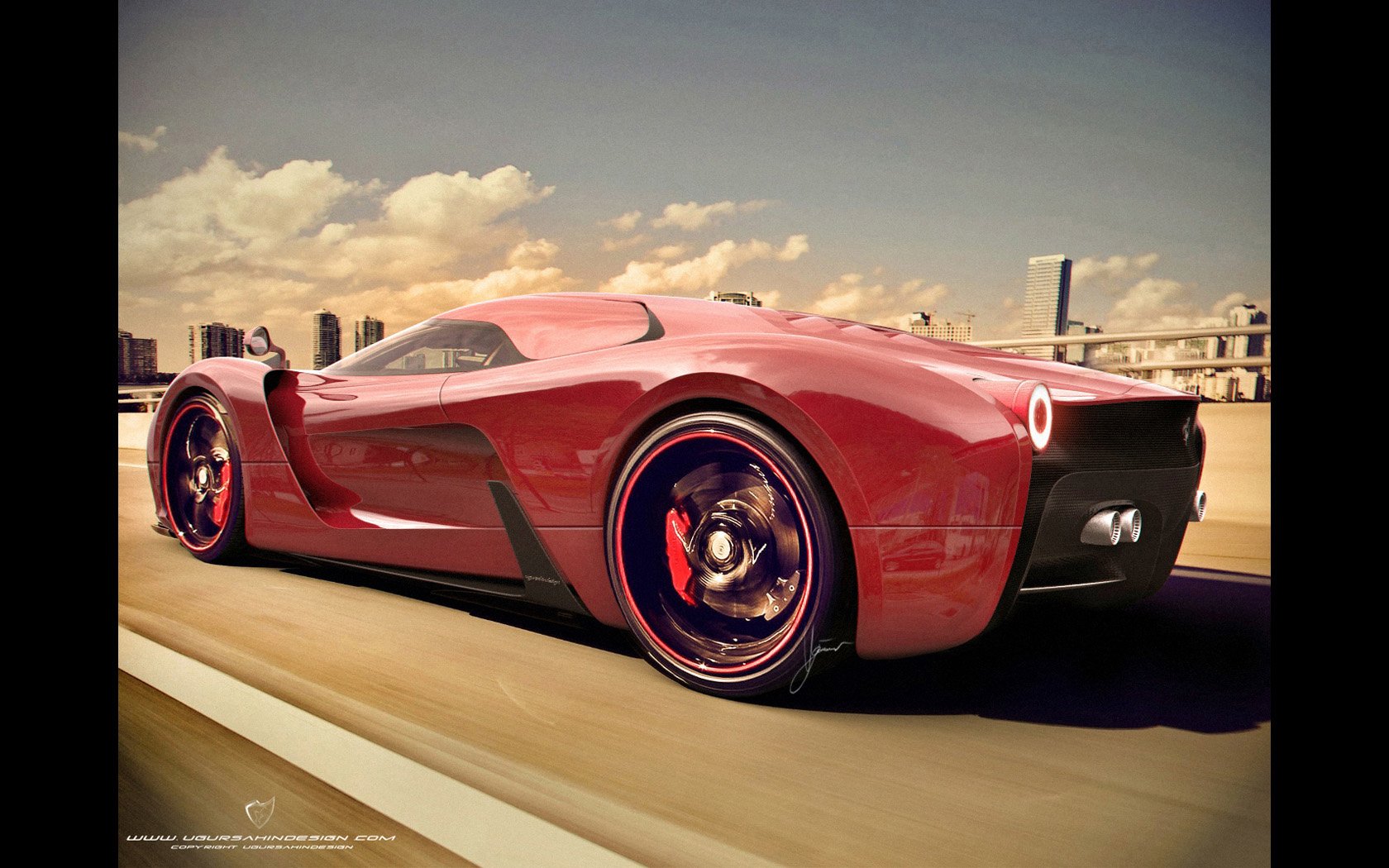 2014, Ferrari, F 6, Concept, Supercar Wallpaper