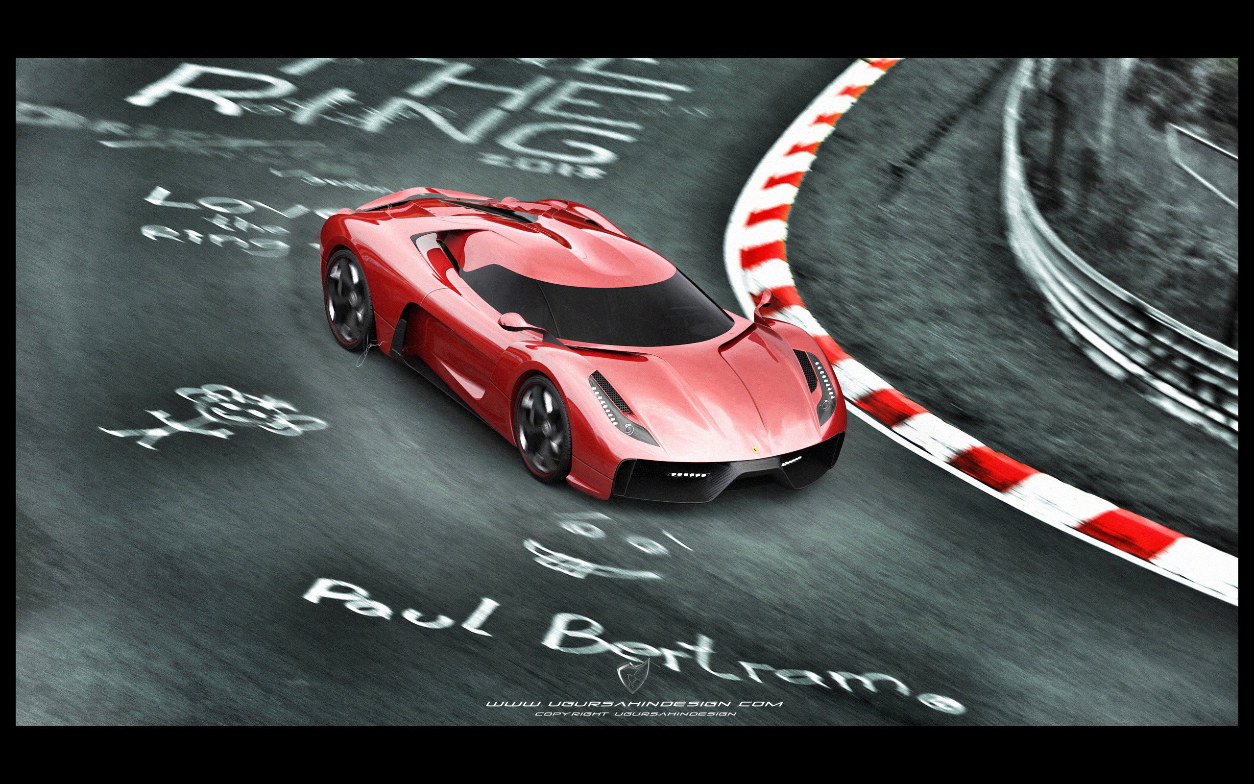 2014, Ferrari, F 6, Concept, Supercar, Hs Wallpaper