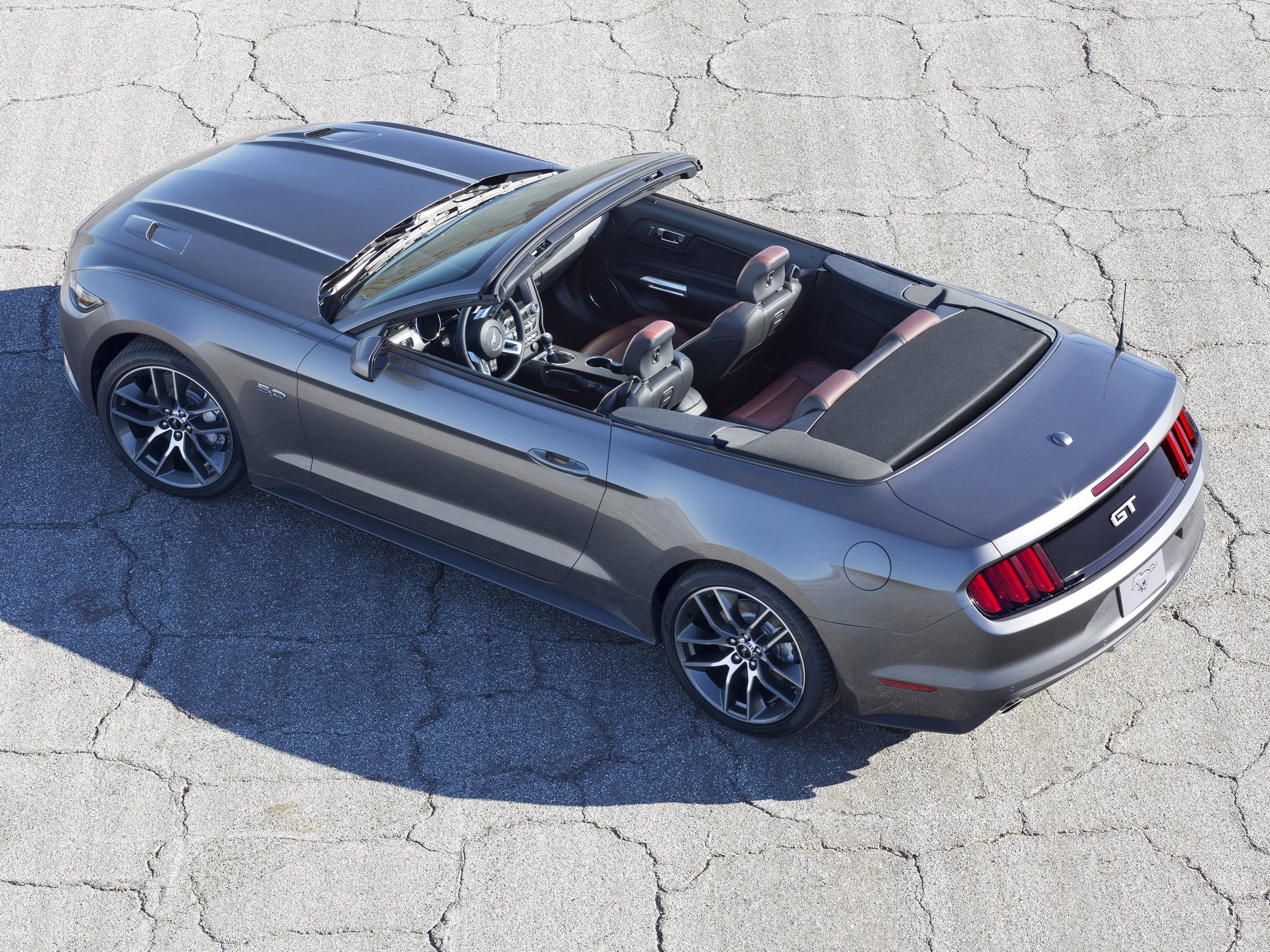 2014, Ford, Mustang, G t, Convertible, Muscle, Interior Wallpaper