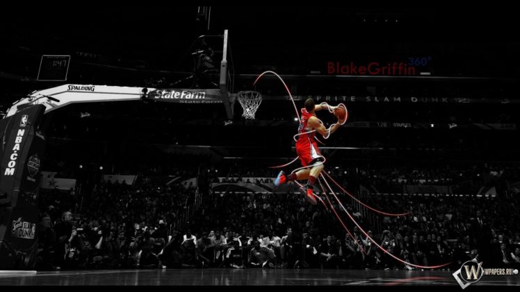 american, Slam, Dunk, Basketball, Selective, Coloring, Blake, Griffin, Los, Angeles, Clippers HD Wallpaper Desktop Background