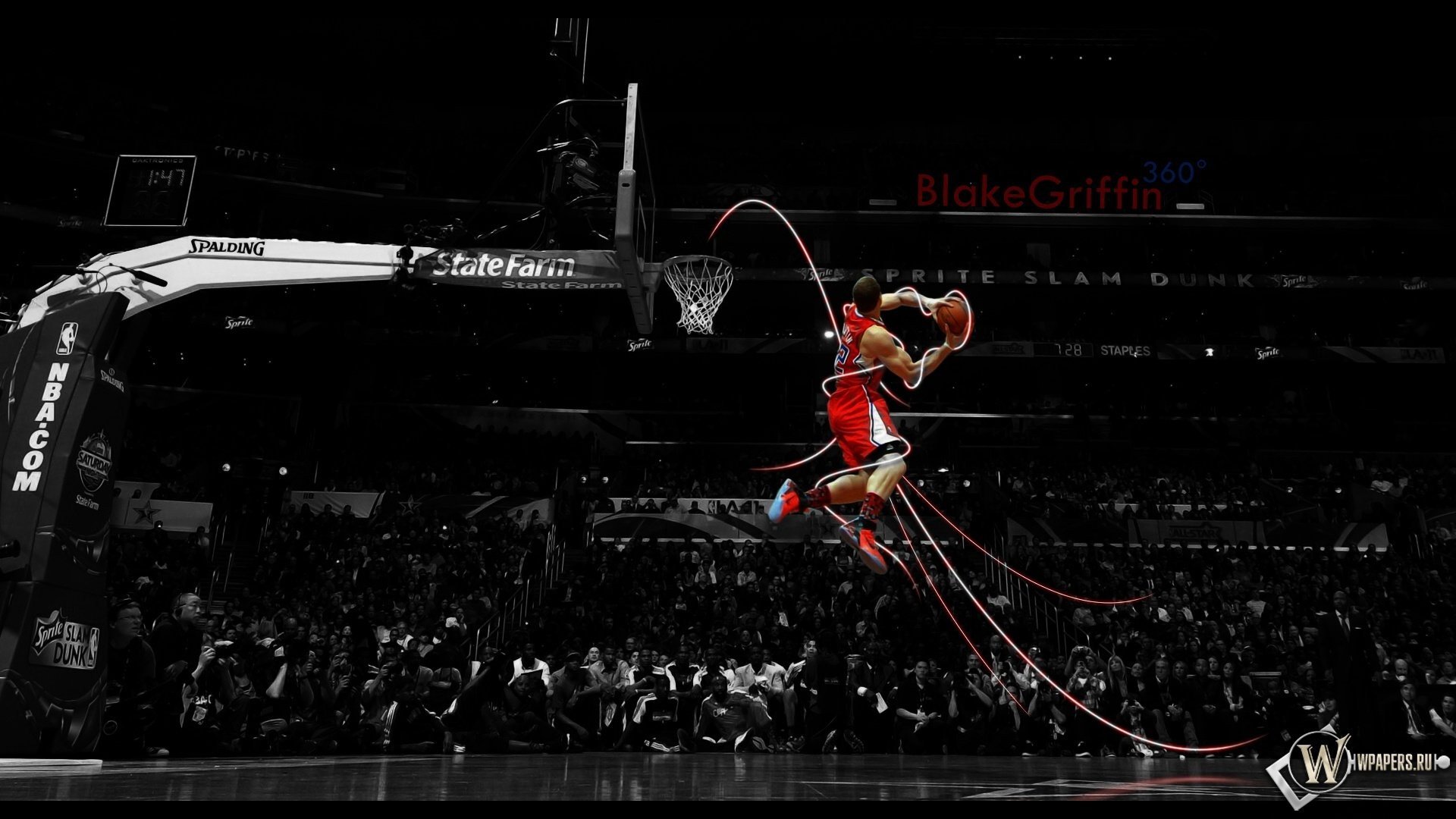 american, Slam, Dunk, Basketball, Selective, Coloring, Blake, Griffin, Los, Angeles, Clippers Wallpaper