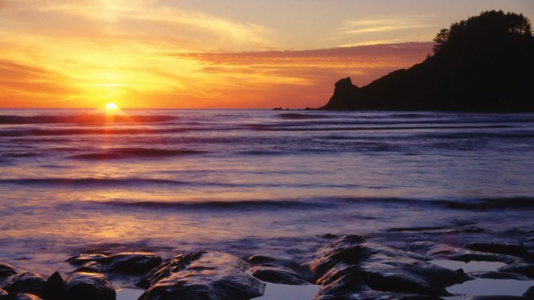 sunset, West, Oregon, Parks HD Wallpaper Desktop Background