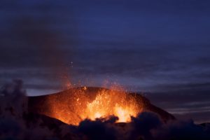 volcano, Lava, Mountain, Fire