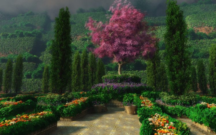 nature, Trees, Renders HD Wallpaper Desktop Background