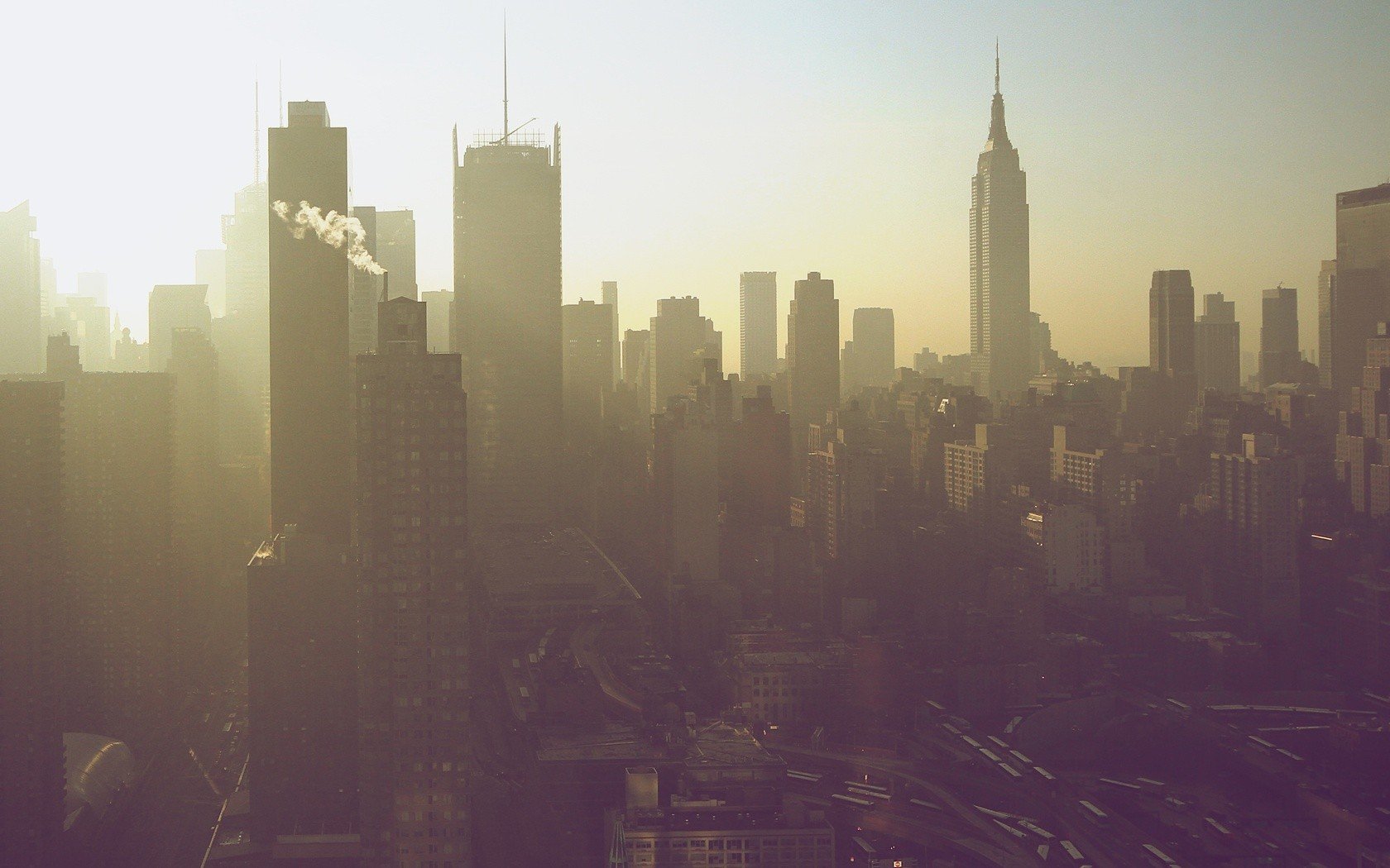 cityscapes, Smog Wallpaper