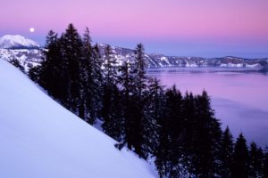 landscapes, Nature, Winter, Oregon, National, Park, Crater, Lake