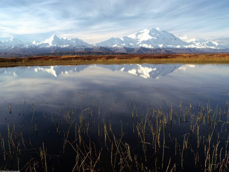 landscapes, Nature, Autumn, Alaska, Ponds HD Wallpaper Desktop Background