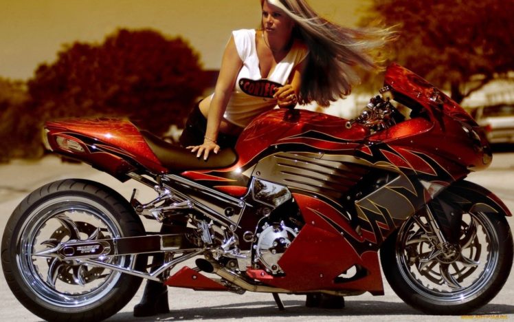 women, Motorbikes, Motorcycles HD Wallpaper Desktop Background