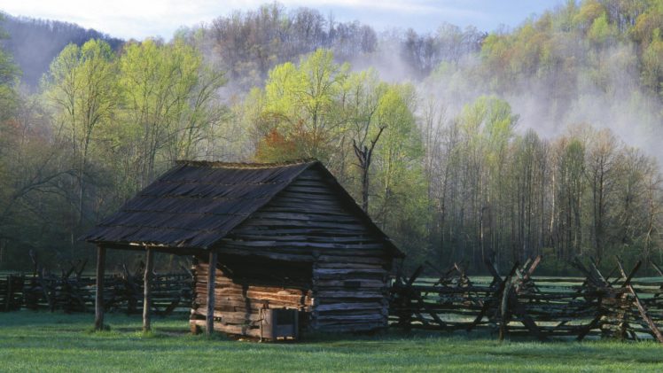 mountains, Tennessee, Farms HD Wallpaper Desktop Background