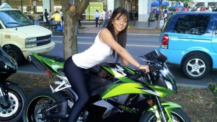 brunettes, Women, Honda, Cbr1000, Motorbikes, Girls, With, Bikes, Cbr HD Wallpaper Desktop Background