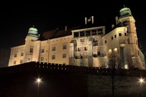 night, Poland, Cracow, Krakaia