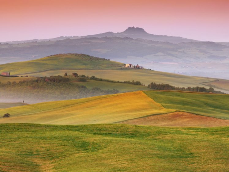 landscapes, Fields, Hills, Italy, Tuscany HD Wallpaper Desktop Background
