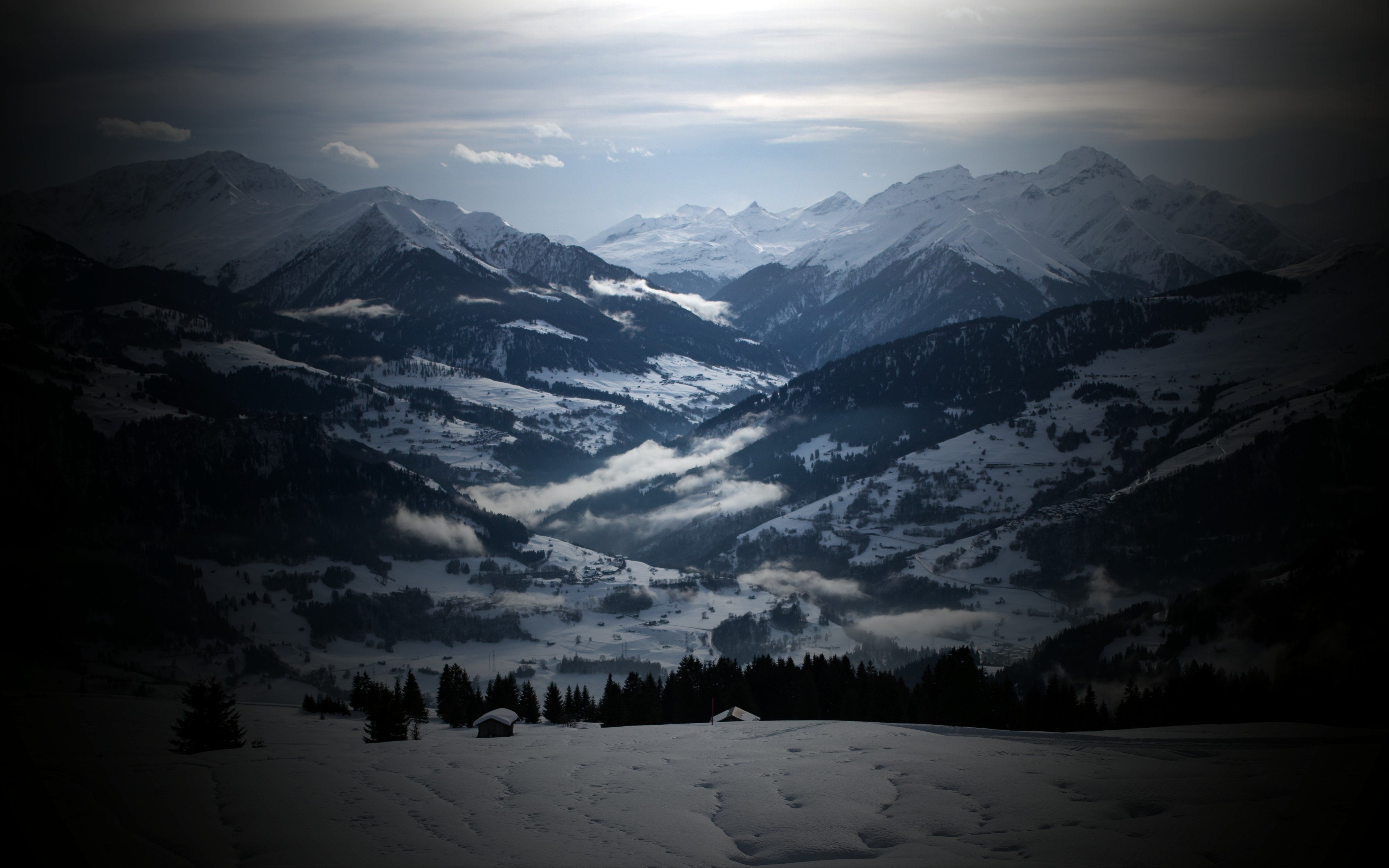 clouds, Landscapes, Nature, Vignette Wallpaper