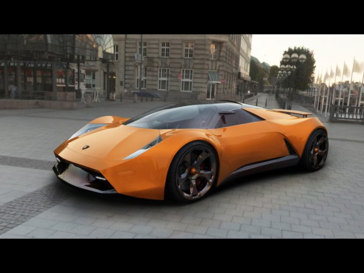 cars, Orange, Lamborghini, Urban, Supercars, Lamborghini, Insecta HD Wallpaper Desktop Background