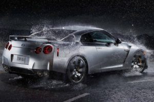 rain, Cars, Nissan, Nissan, Gt r, R35