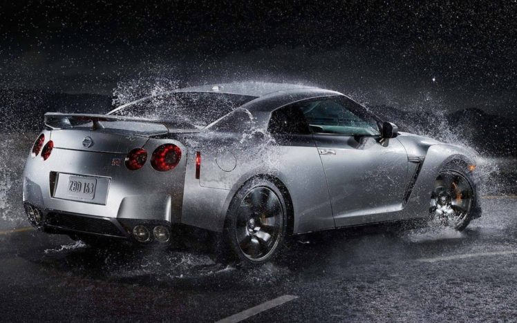 rain, Cars, Nissan, Nissan, Gt r, R35 HD Wallpaper Desktop Background