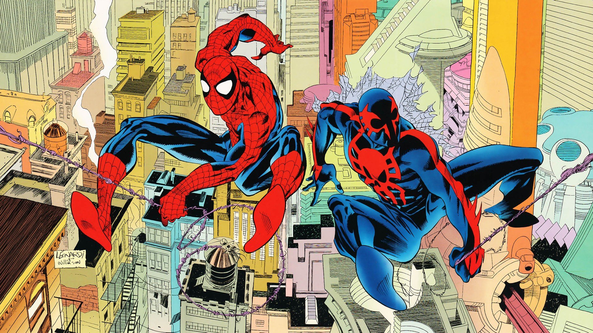 comics, Spider man, Peter, Parker, Spider man, 2099, Miguel, Oand039hara Wallpaper