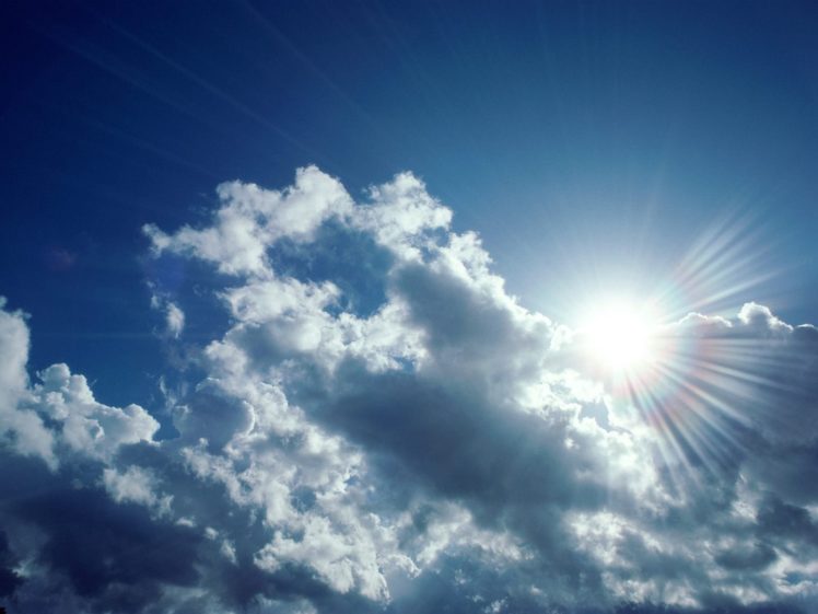 clouds, Sun, Skyscapes, Sun, Flare HD Wallpaper Desktop Background
