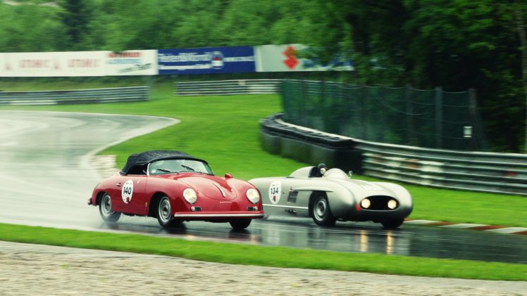 porsche, 356, Racing, Race, Track, Storm, Rain HD Wallpaper Desktop Background