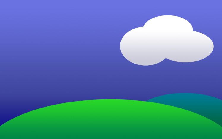 clouds, Minimalistic, Hills HD Wallpaper Desktop Background
